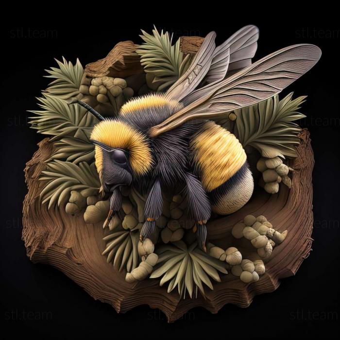 3D model Bombus humilis (STL)